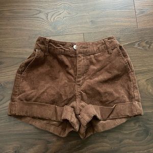 brown corduroy forever 21 shorts